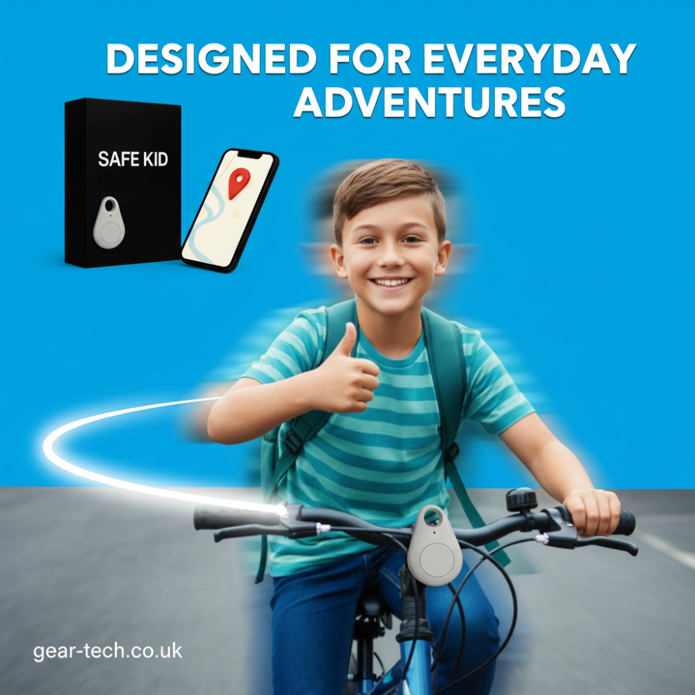 Children’s Waterproof GPS Tracker with Real-Time Location & SOS Alarm | Small, Light, Carrying Case and Security Features