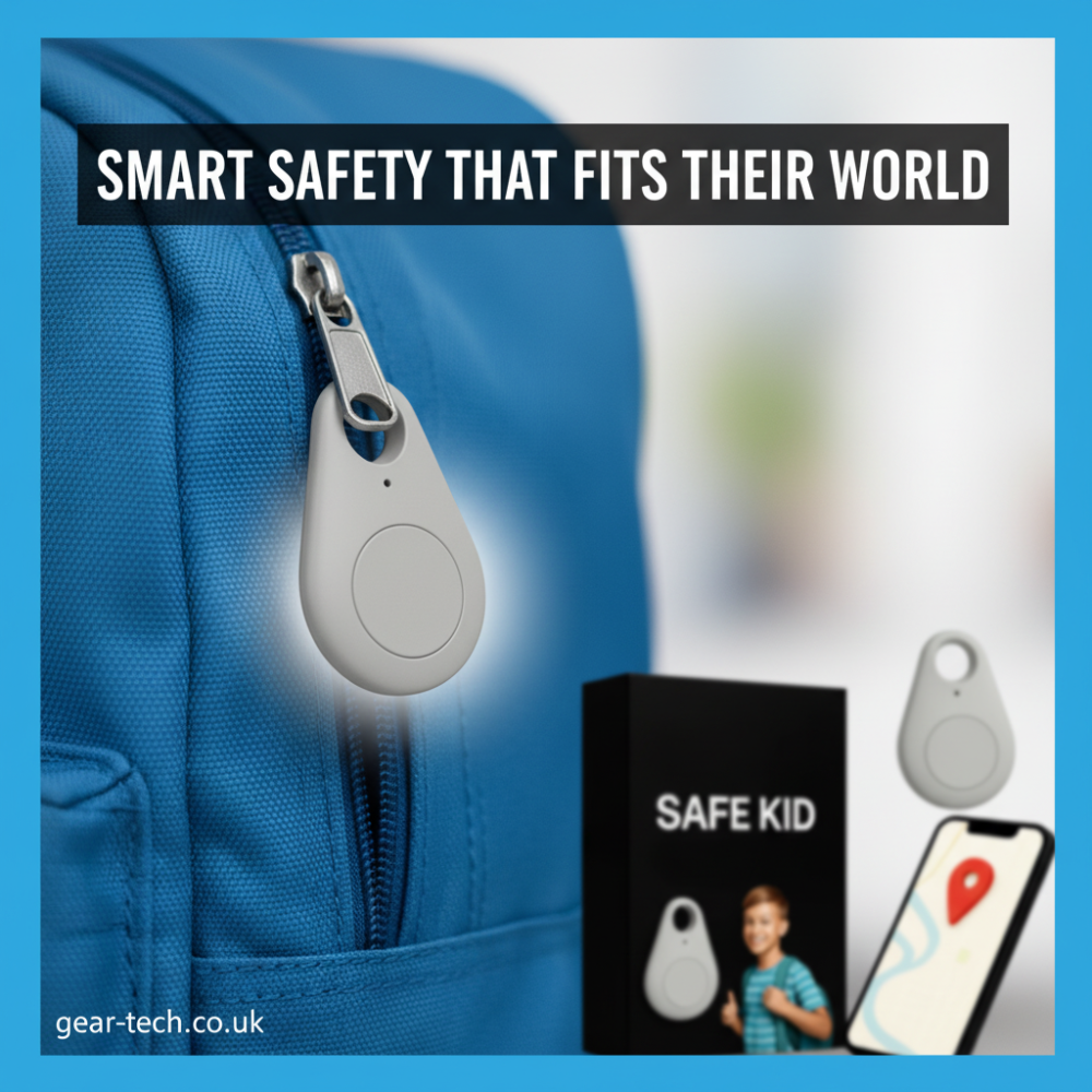 Children’s Waterproof GPS Tracker with Real-Time Location & SOS Alarm | Small, Light, Carrying Case and Security Features
