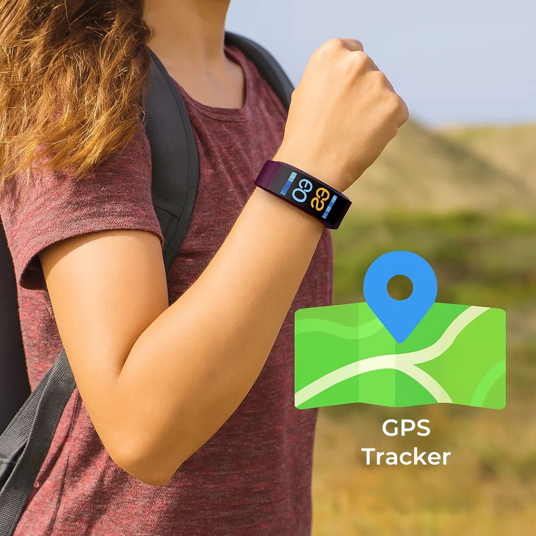 Safety Watch for Seniors with Fall Detection, GPS Tracker, Health Monitor, Heart Rate Measurement and Emergency Button
