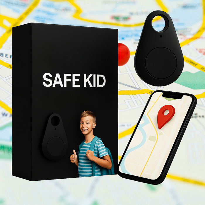 Children’s Waterproof GPS Tracker with Real-Time Location & SOS Alarm | Small, Light, Carrying Case and Security Features