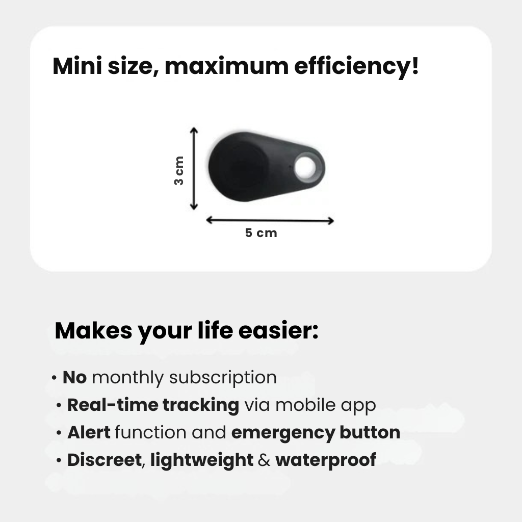 Children’s Waterproof GPS Tracker with Real-Time Location & SOS Alarm | Small, Light, Carrying Case and Security Features
