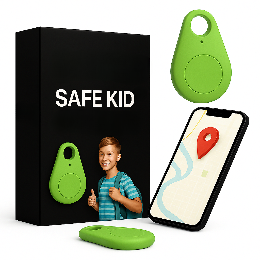 Children’s Waterproof GPS Tracker with Real-Time Location & SOS Alarm | Small, Light, Carrying Case and Security Features