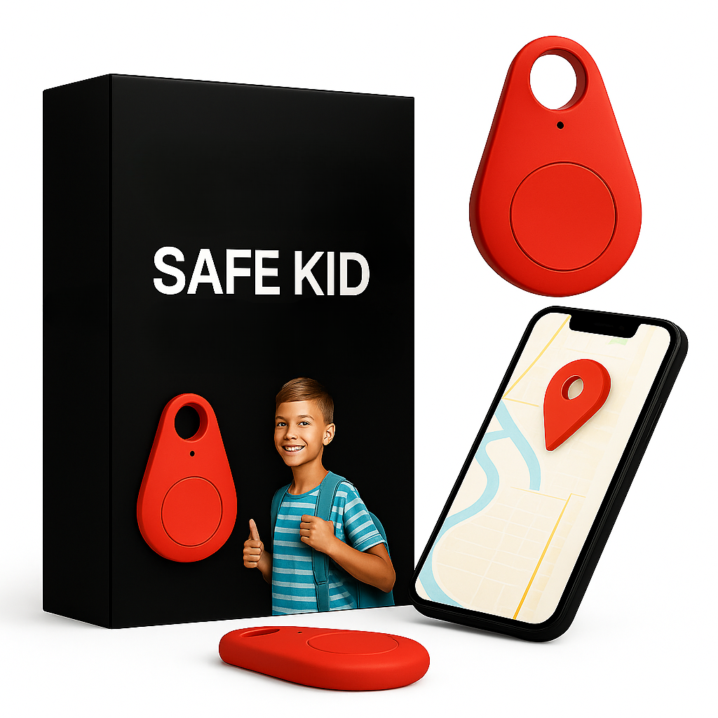 Children’s Waterproof GPS Tracker with Real-Time Location & SOS Alarm | Small, Light, Carrying Case and Security Features