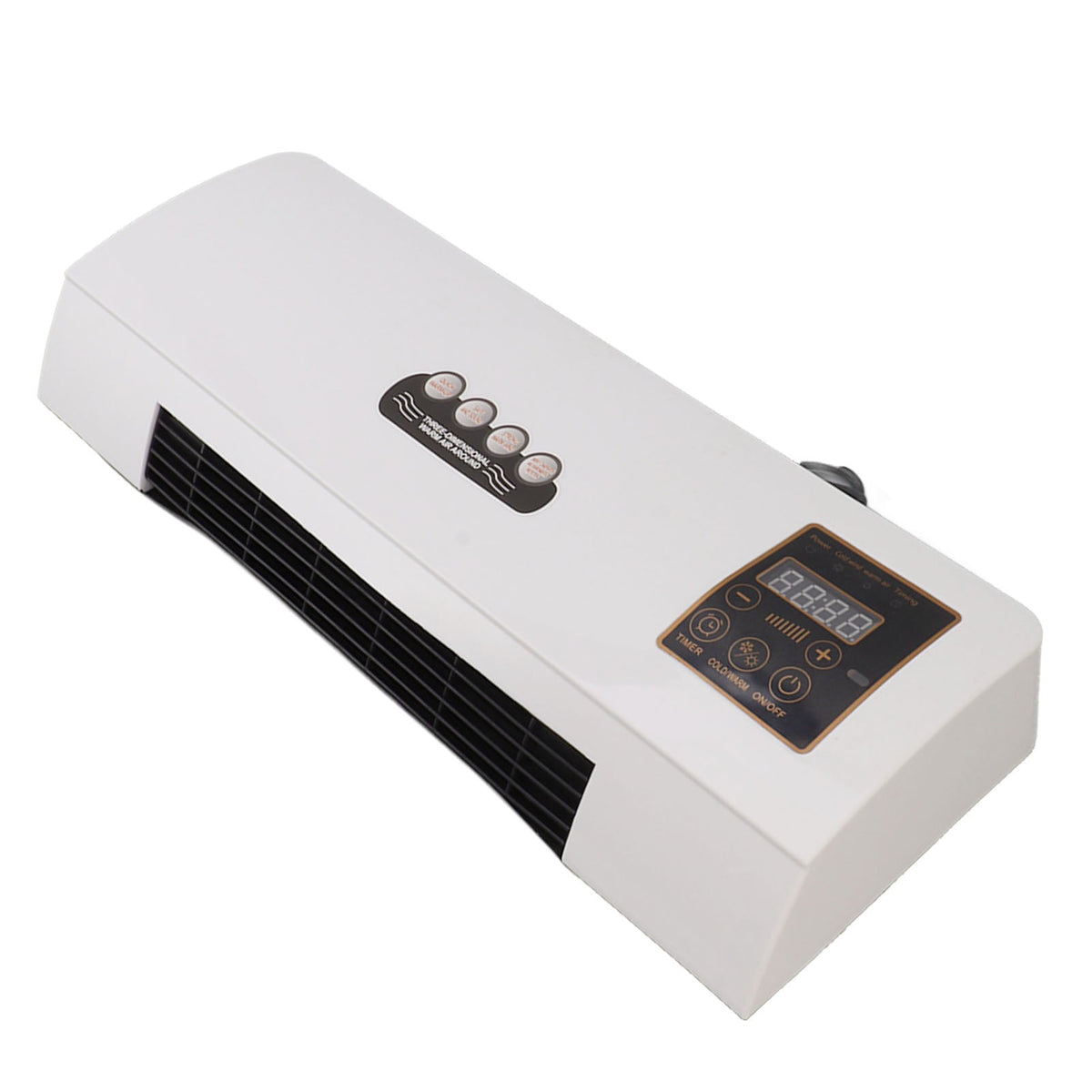Wall-Mounted Climate Control 1800W Cooling Heating Ventilating Dehumidifying 23dB Timer LCD Display
