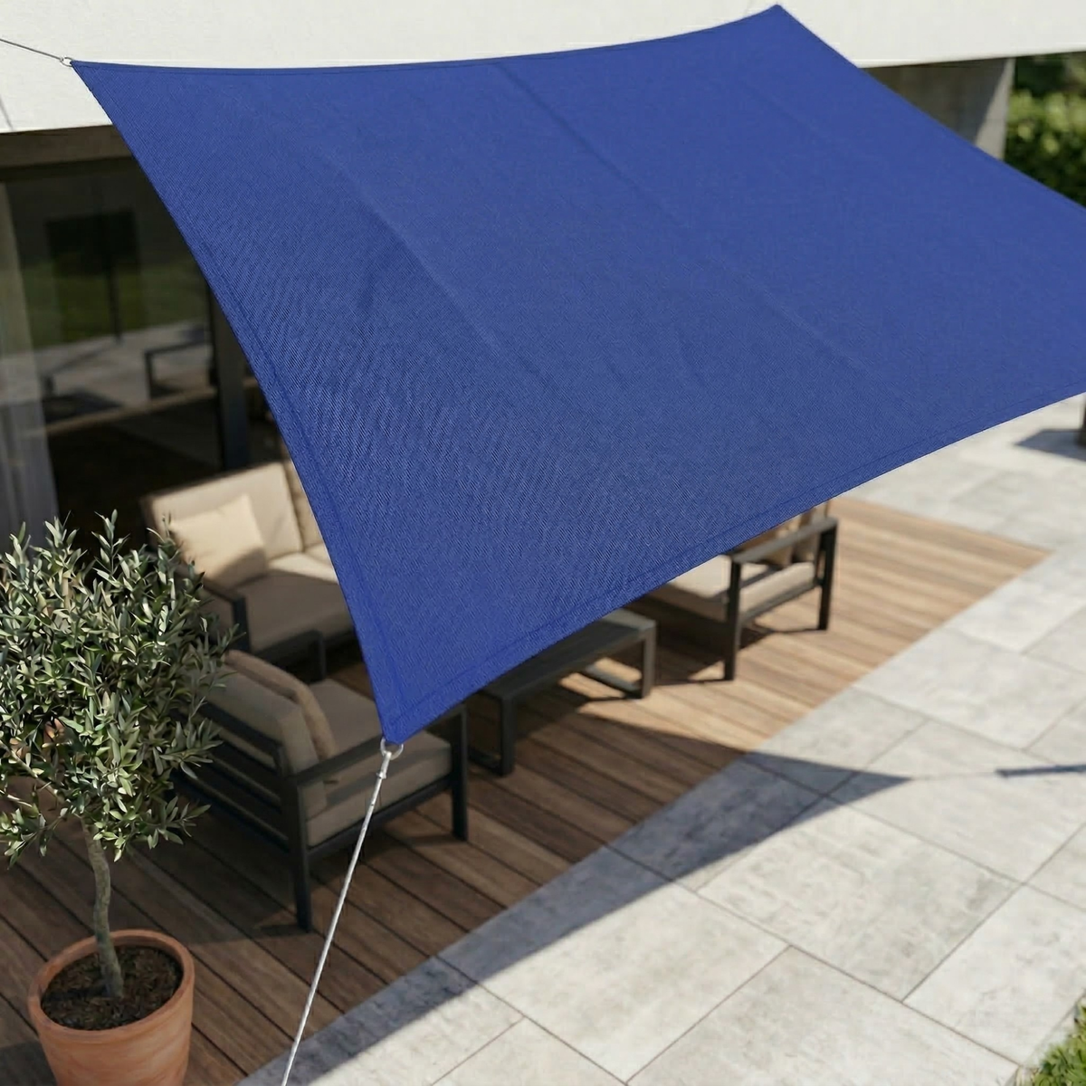 Waterproof Rectangular Shade Cloth UV Protection Terrace Garden Balcony