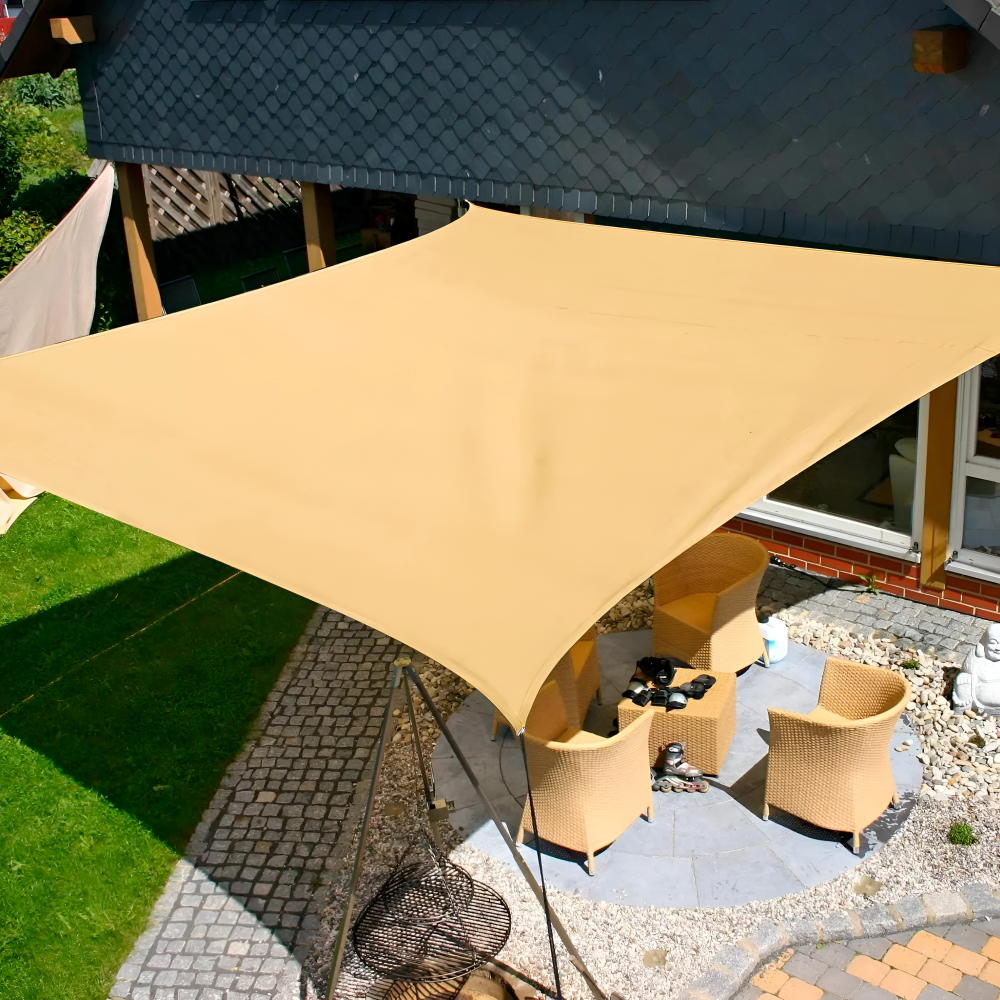 Waterproof Rectangular Shade Cloth UV Protection Terrace Garden Balcony