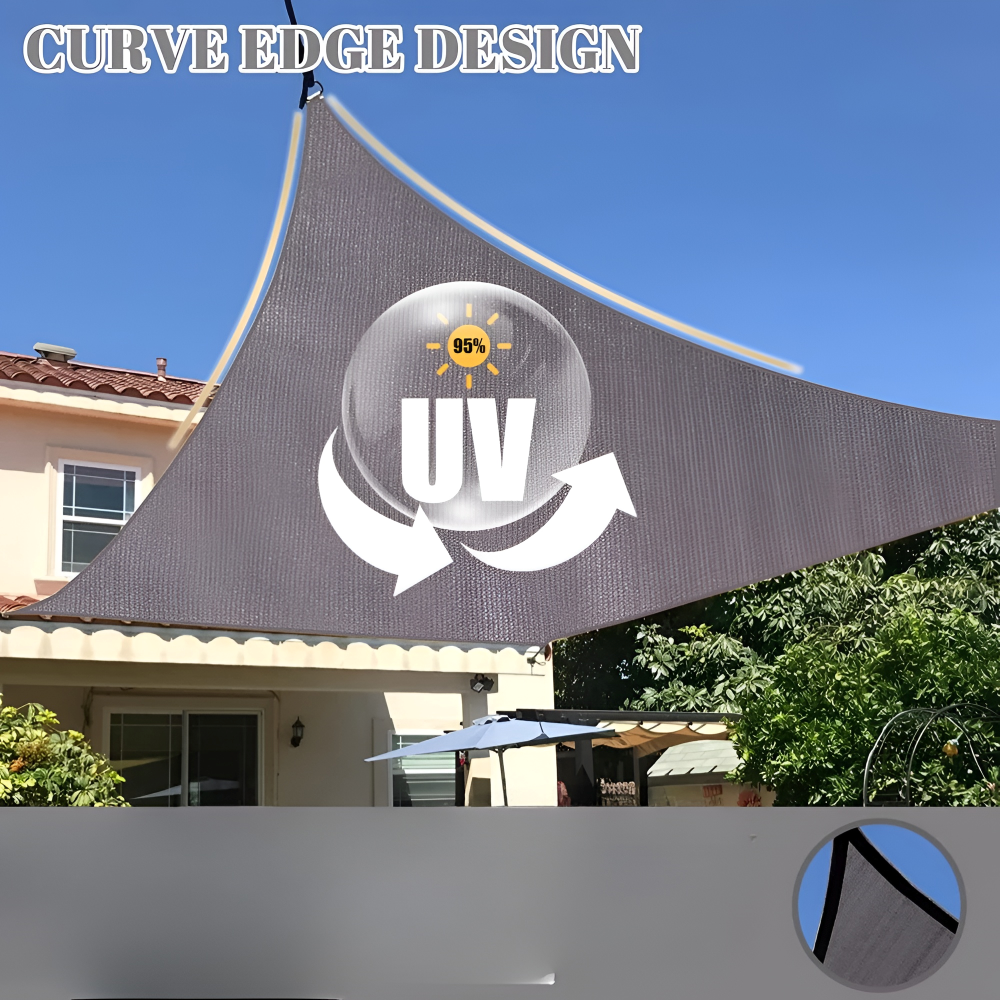 Waterproof Rectangular Shade Cloth UV Protection Terrace Garden Balcony