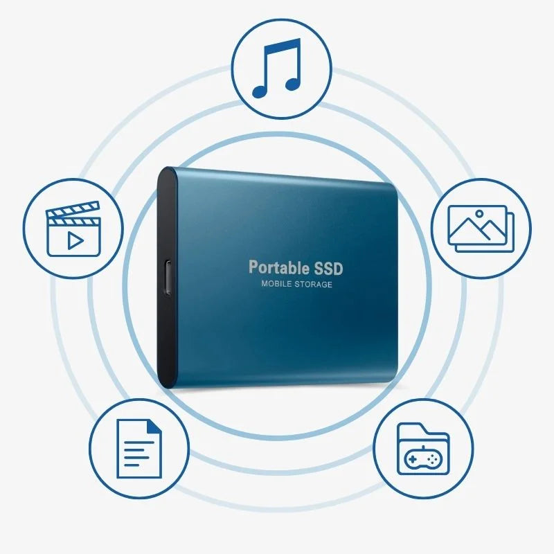 External SSD for PS5 and Xbox, USB-C, 1TB to 30TB, aluminum, plug and play