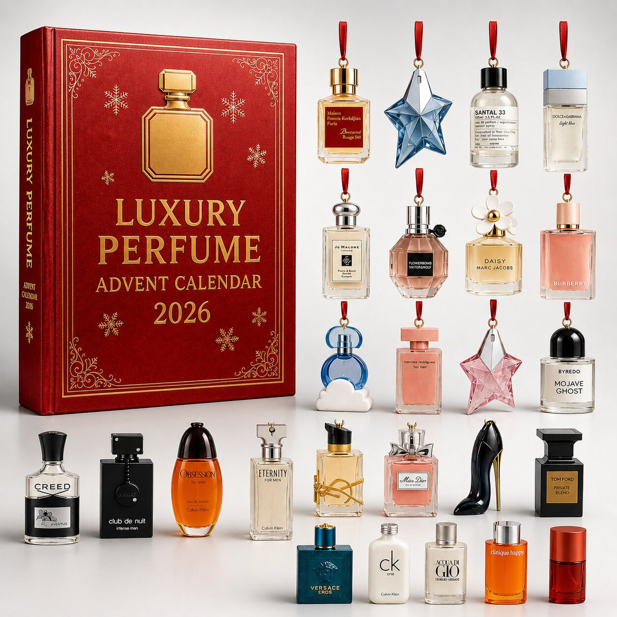 Advent calendar 24 Days Perfume Bottles Christmas Countdown Surprises Gift Set Fragrance Set for Women Holidays