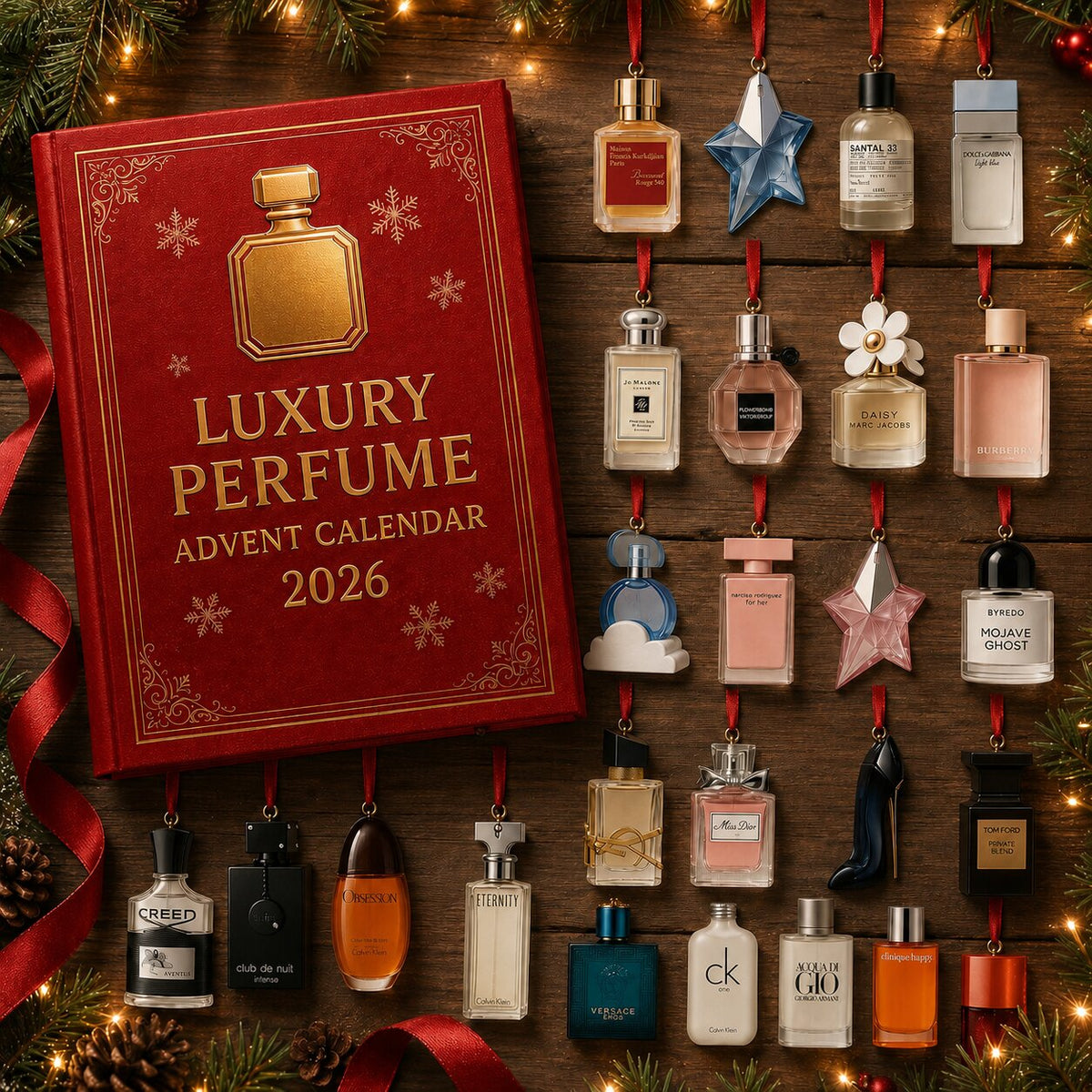 Advent calendar 24 Days Perfume Bottles Christmas Countdown Surprises Gift Set Fragrance Set for Women Holidays