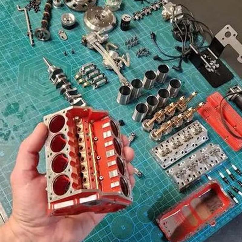 Gasoline Engine Model Kit V8 OHV with CDI Ignition | Ready-to-Start ...