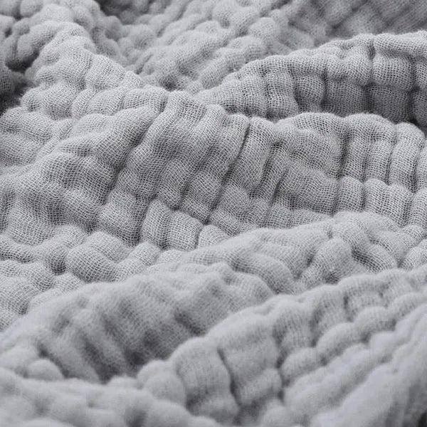 Soft Muslin Plaid Light Cotton Blanket Round Warm Plush Living Room Bedroom
