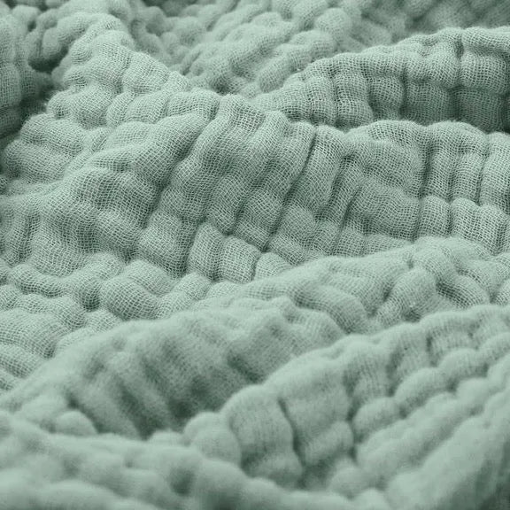 Soft Muslin Plaid Light Cotton Blanket Round Warm Plush Living Room Bedroom