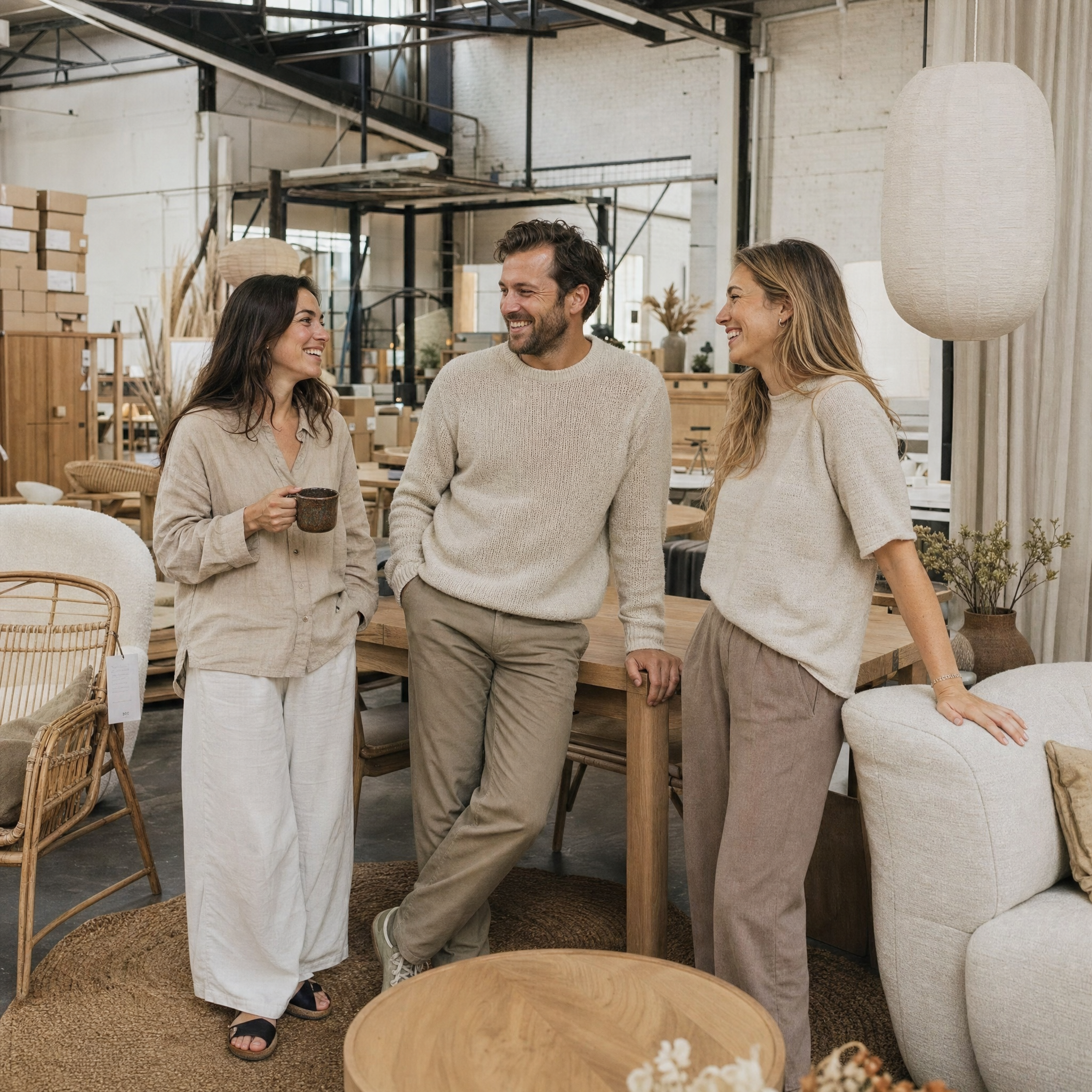 Ein einladendes Interieur mit natürlichen Materialien